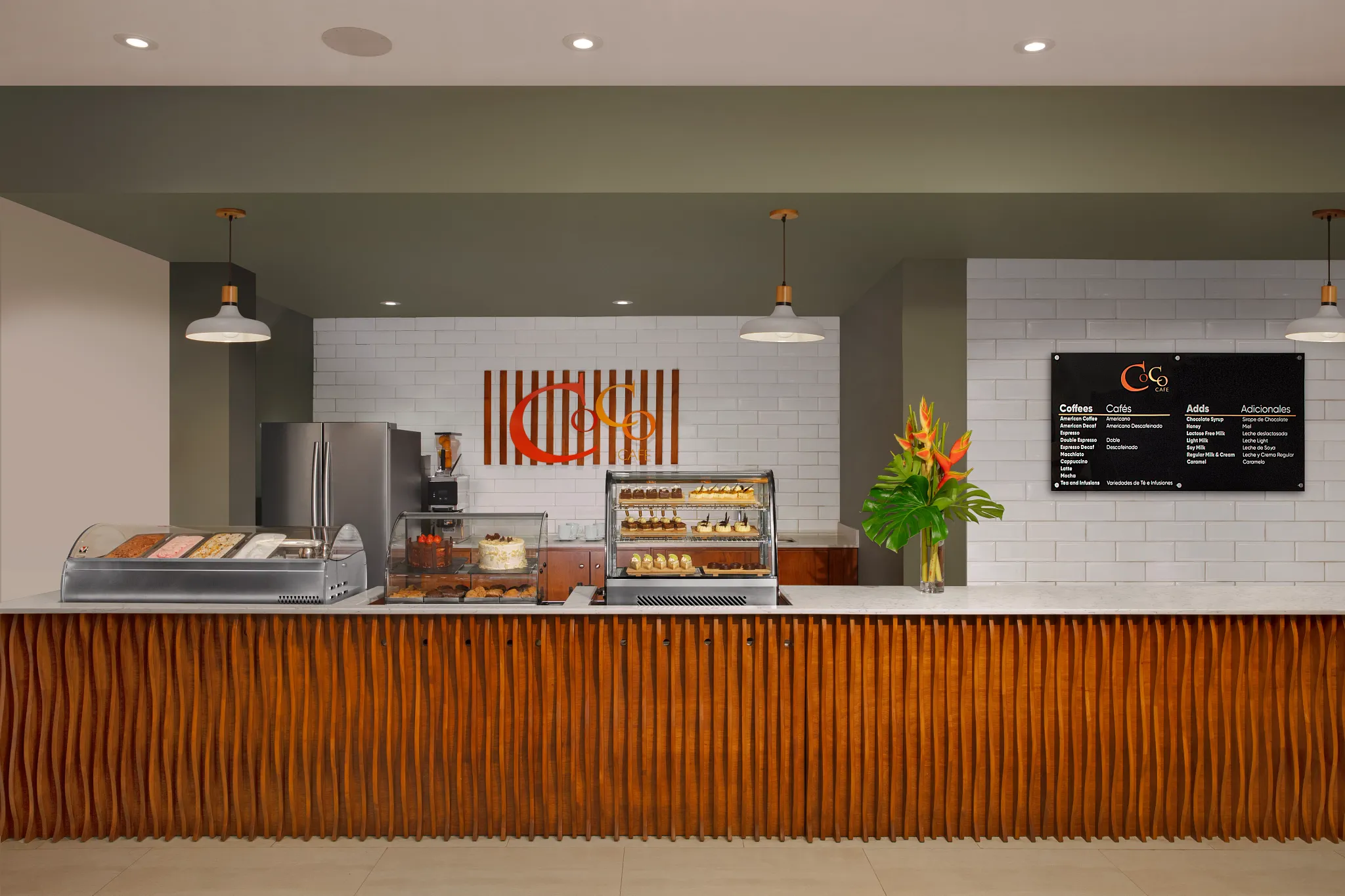 Coco Café at Dreams Curaçao Resort featuring a cozy coffee shop serving premium coffee, tea, and light snacks.